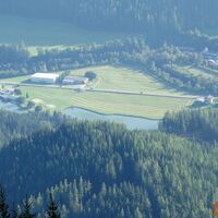 Blick zur Auffahrt Schneealpe/B23