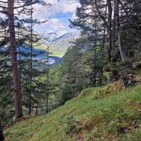 Hier der Ausblick nach Nordwesten Richtung  Plansee