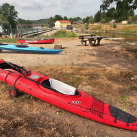 Bootseinsetzstelle nach dem Wehr Mihla rechts