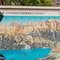 Verlauf des Alp- & Kulturweges Schrina