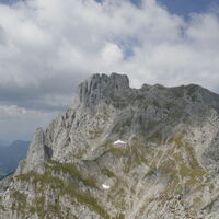 auch der Aufstiegsweg zur Ackerlspitze ist nicht zu übersehen