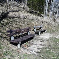 Gemütlicher, sonniger Rastplatz