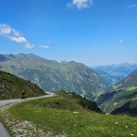 Ausblick vom Radweg Tauernmoos