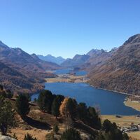 Aussicht auf Silvaplaner- und Silsersee