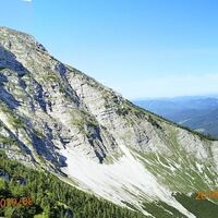 Aufstieg am Rauen Kamm