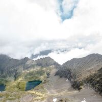 Blick vom Waldhorn auf Sonntagskarseen