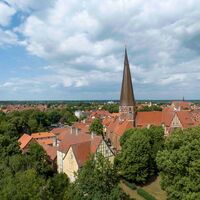 St. Marienkirche in Salzwedel aus der Vogelperspektive