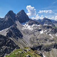 Dann Aussicht auf die beiden Leiterspitzen