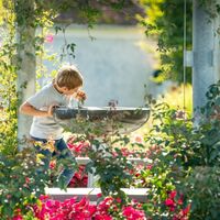 Brunnen im Gartenschloss Herberstein, ApfelLand Stubenbergsee in der Oststeiermark