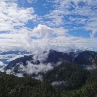 Blick in das Halltal und zu den Zunterköpfen
