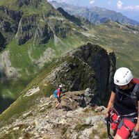 Weg zum Gipfel Madrisella