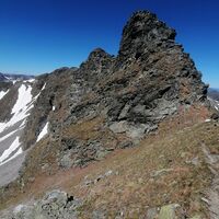 Schlüsselstelle Hirschkarlgrat