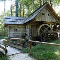 Die noch immer funktionsfähige Getreidemühle stand ursprünglich in Zederhaus (Lungau).
