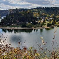 Dyje (Thaya) westl. der Burg