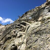 geicherter Pfad zum Piz Ot