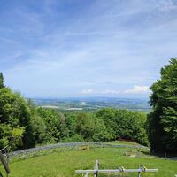 Ausblick nach Norden bei der Waldschänke Luisenhöhe