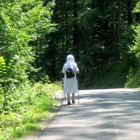 Schafbergrunde.  Am Weg zum Klosterhof