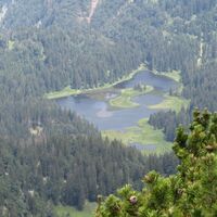 Blick hinunter zum Obersee