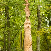 Skulptur am Teufelstein bei Frankelbach