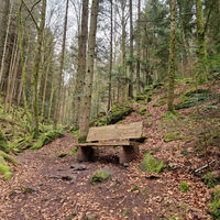 Bank in der Wolfsschlucht