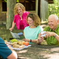 Wanderer bei der Rast