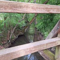 Leinakanal an der weißen Brücke