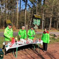 Ascherbrück - Verpflegungsstelle 47. Rennsteig-Etappenauf am Hubertushaus