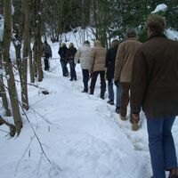 Weg auch im Winter begehbar