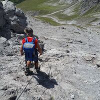 Weg zum Saulakopf - gleicher Weg retour bis Saulajoch