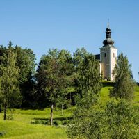 Blick auf die Kirche Wachsenberg
