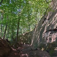 Steinbruch am Wald-Abenteuer-Pfad in Porta Westfalica