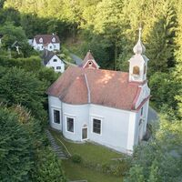 Kalvarienbergkirche Luftaufnahme in der Oststeiermark