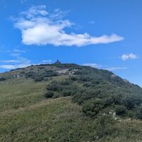 Im Blick auf den Gipfel des Matajur