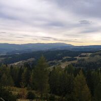 Almhausweg: Ausblick auf die Koralm bei den Judöden