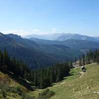 Abstieg zur Bärentalalmhütte