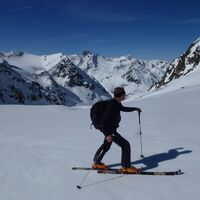 Blick das Kar zurück gegen Südwesten