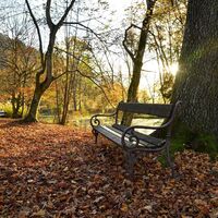 Rastbank im Schlosspark Matzen