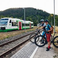 Anreise mit der Bahn? Leutenberg liegt ideal auf der Bahnslinie zwischen Saalfeld und Blankenstein