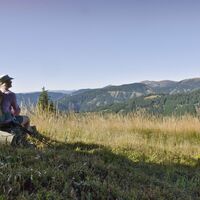 Ausblick auf die höchsten Gipfel der Gleinalpe