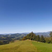 Ausblick nach Semriach, Naturpark Almenland in der Oststeiermark