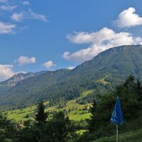 Blick vom Milchhäusl auf den Breitenberg