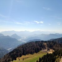 Panoramablick auf die Malga Valmedan
