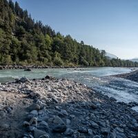 Am "Strand" von Castrisch