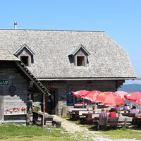 Stoakoglhütte Sommeralm, Naturpark Almenland in der Oststeiermark
