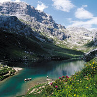 Blick auf den Partnunsee