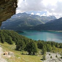 Blick auf den Silsersee