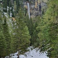 1.2 km Der Wasserfall kommt in Sicht