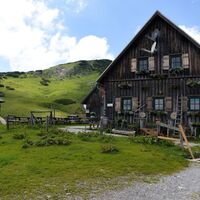 Ankunft bei der Michlbauerhütte