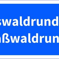 Höhenklimaweg Schild Zins- &amp; Straßwaldrunde