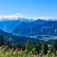 Blick auf den Hallstättersee oberhalb des Hütteneck
